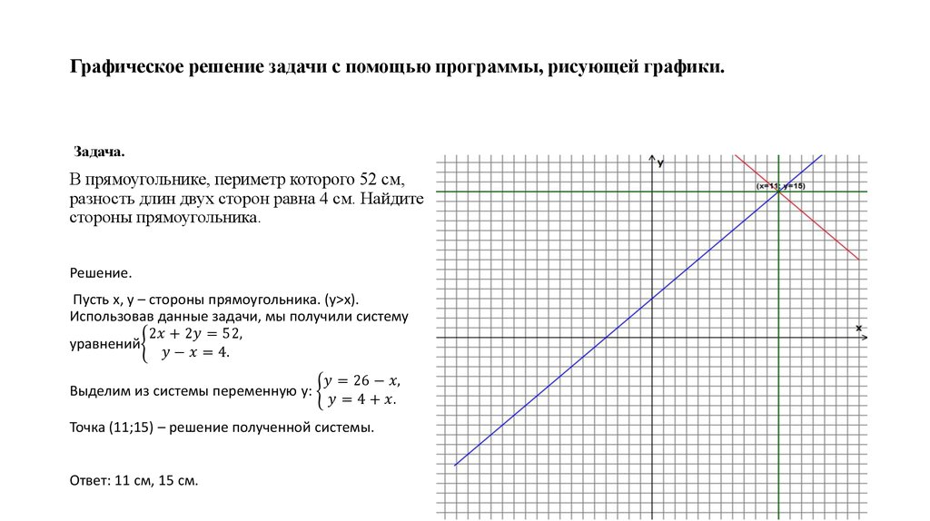 Решите графически систему х у 3. Графическое решение задач. Задачи на графики. Решение задач с помощью Графика. Решение задач с помощью графиков.