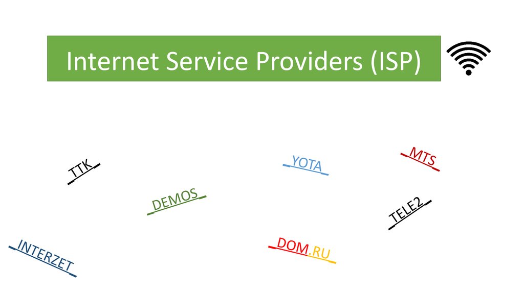 Internet service provider is