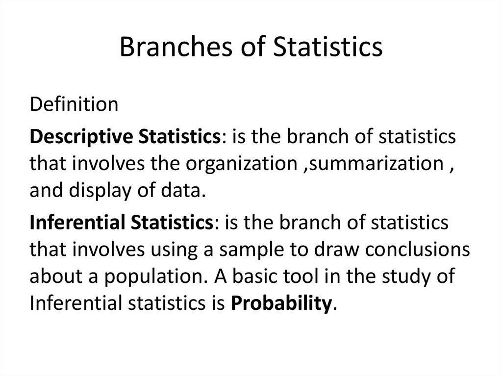 An Over View Of Statistics Online Presentation