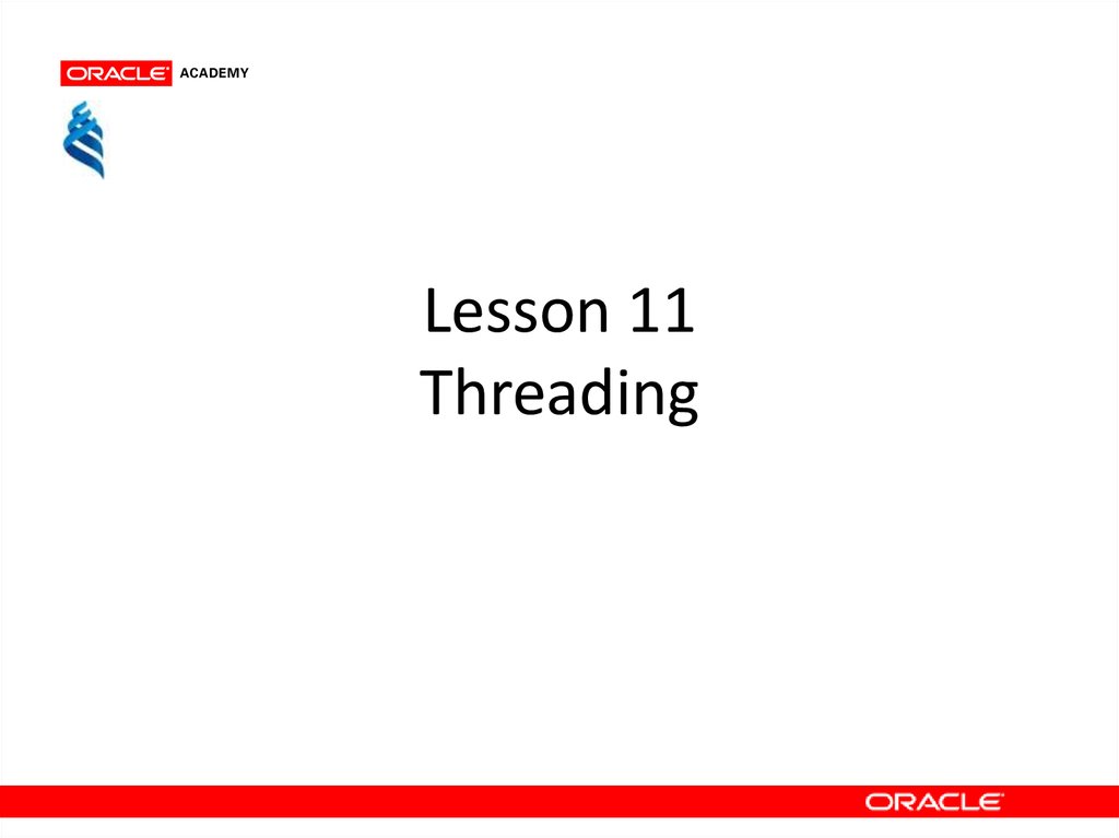 Lesson 11 Threading