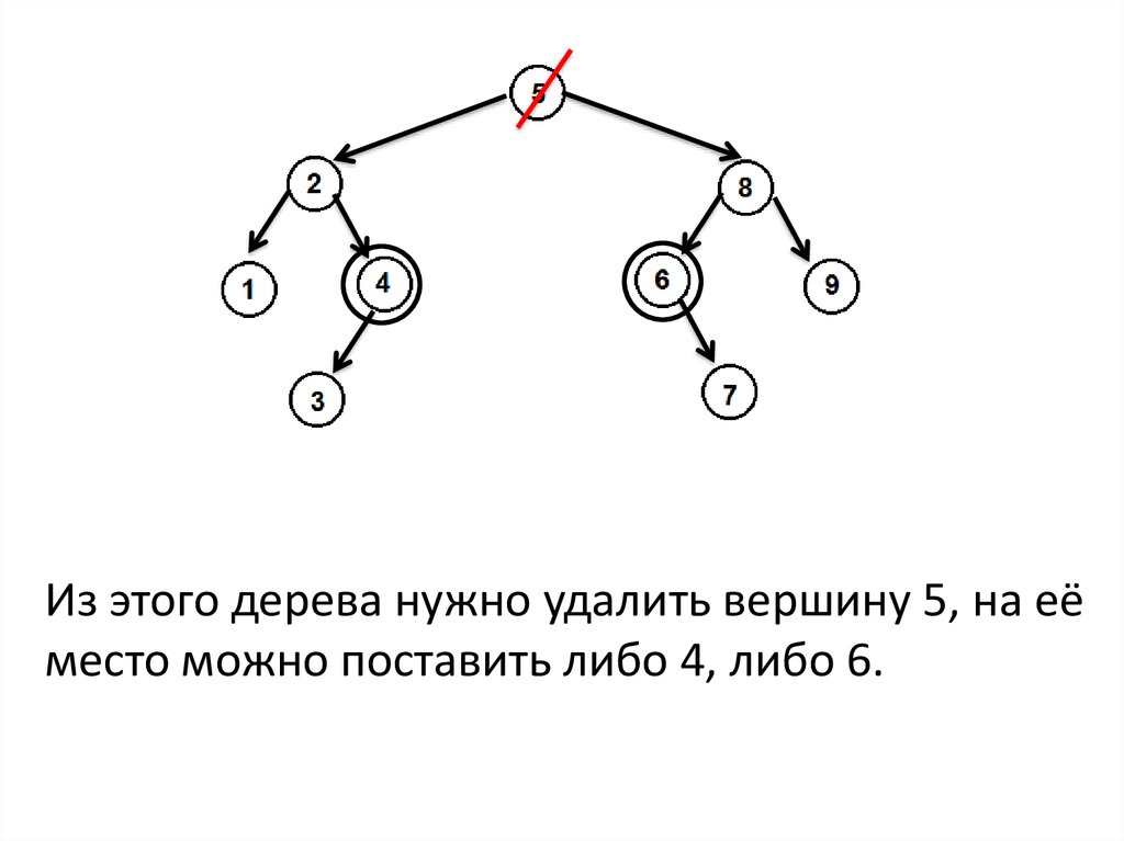 Три неодинаковых дерева с пятью вершинами. Удаление вершины. Удаление вершины дерева пример. Удаление вершин из дерева онлайн. Все деревья с 5 вершинами.