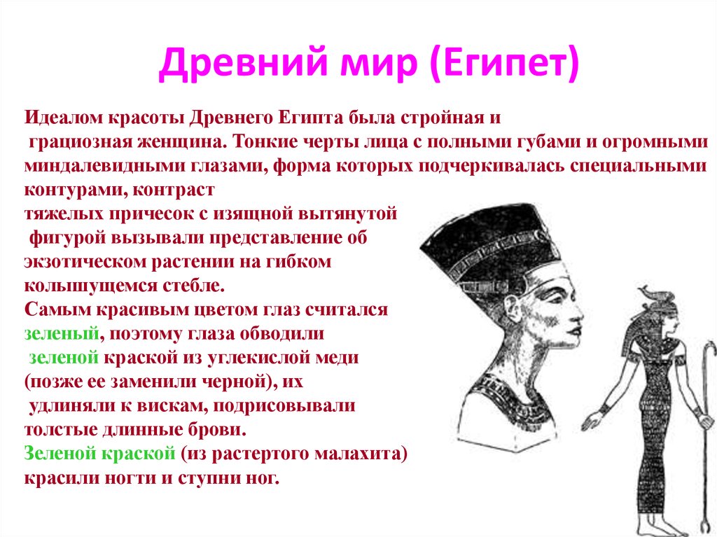 Характеристика идеала. Идеал женщины в древнем Египте. Каноны женской красоты в древнем Египте. Идеал красоты в древнем мире. Идеал красоты древнего Египта сообщение.