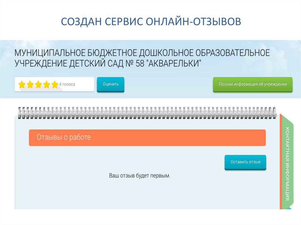 Разработать сервис