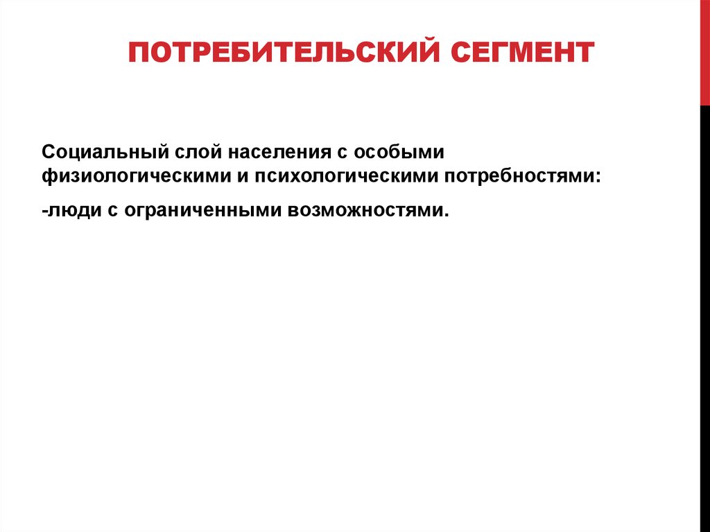 Социальный сегмент