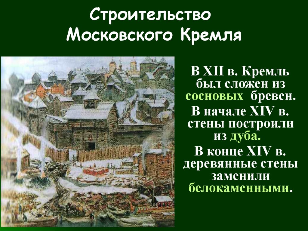 Где было построено первое. Этапы строительства Московского Кремля. Кто построгил Моковский Кремль. Возведение деревянного Кремля в Москве Дата. Первый Московский Кремль деревянный.