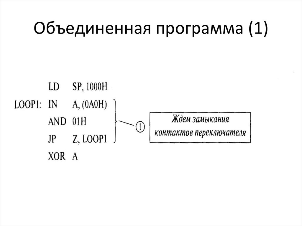 Объединенная программа (1)