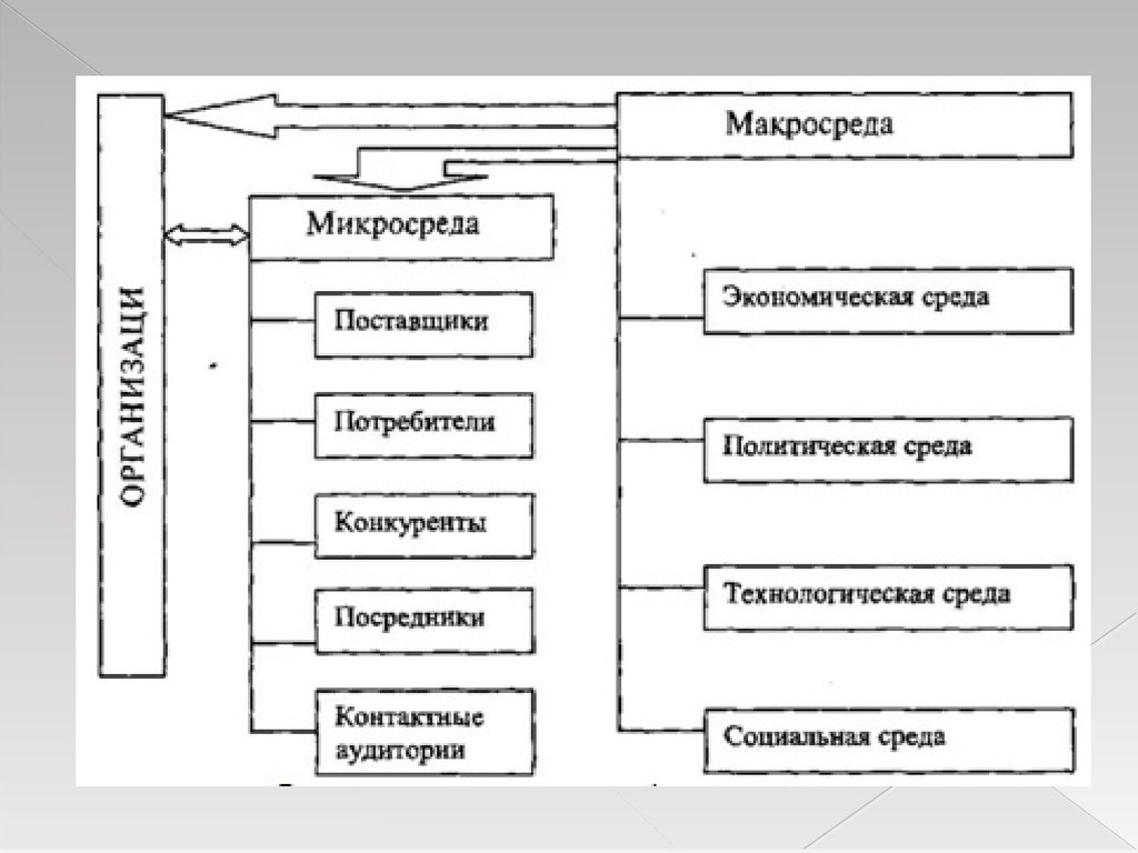 Макросреда проекта это