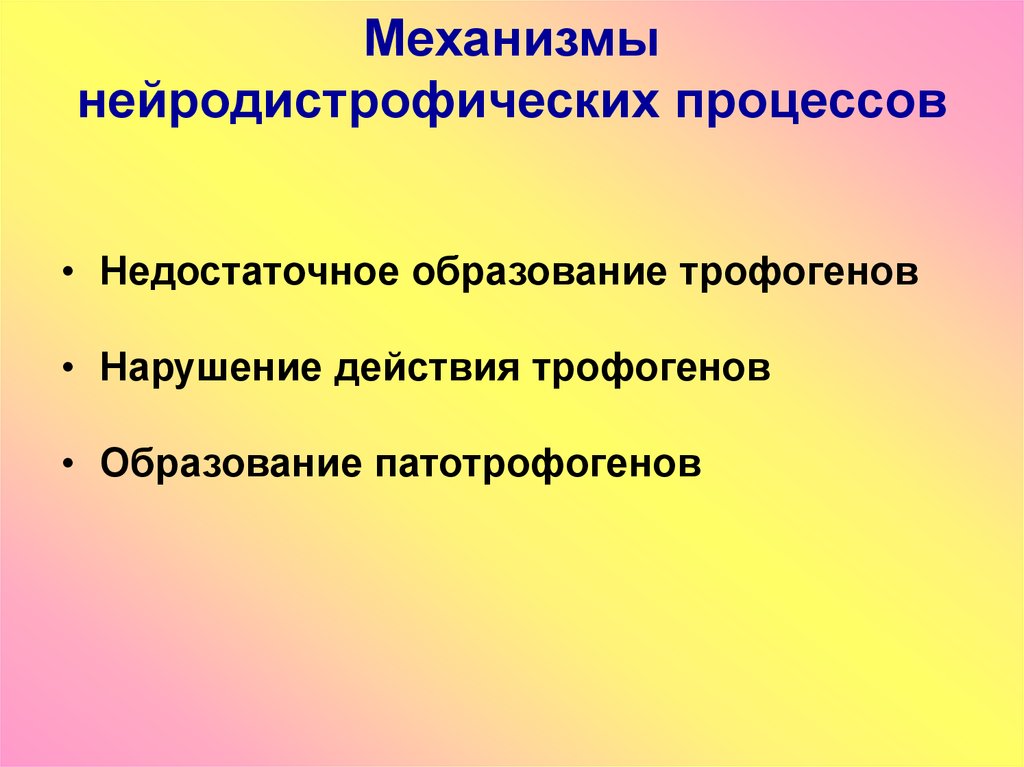 Нарушение действия. Патогенез нейродистрофического процесса. Схема механизмов развития нейродистрофического процесса. Механизмы, лежащие в основе развития нейродистрофического процесса. Нейродистрофия патофизиология.