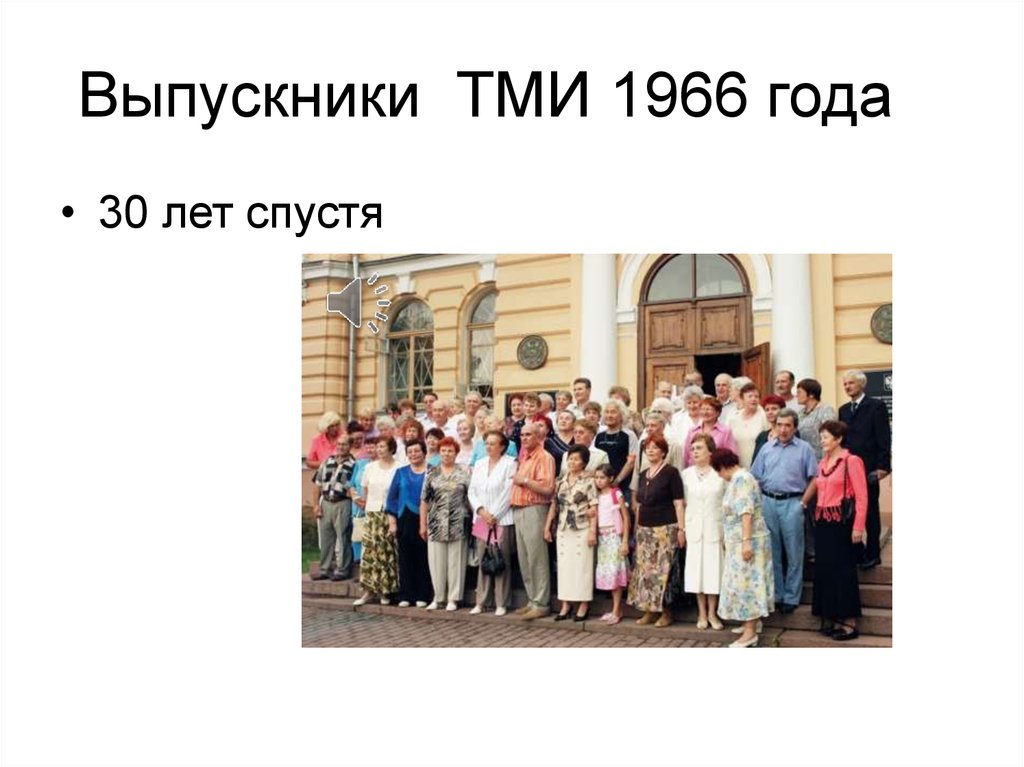 Выпускники ТМИ 1966 года