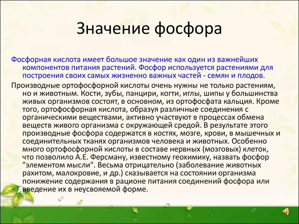 Значение фосфора. Фосфор доклад. Значение фосфорной кислоты. Фосфор для растений значение.