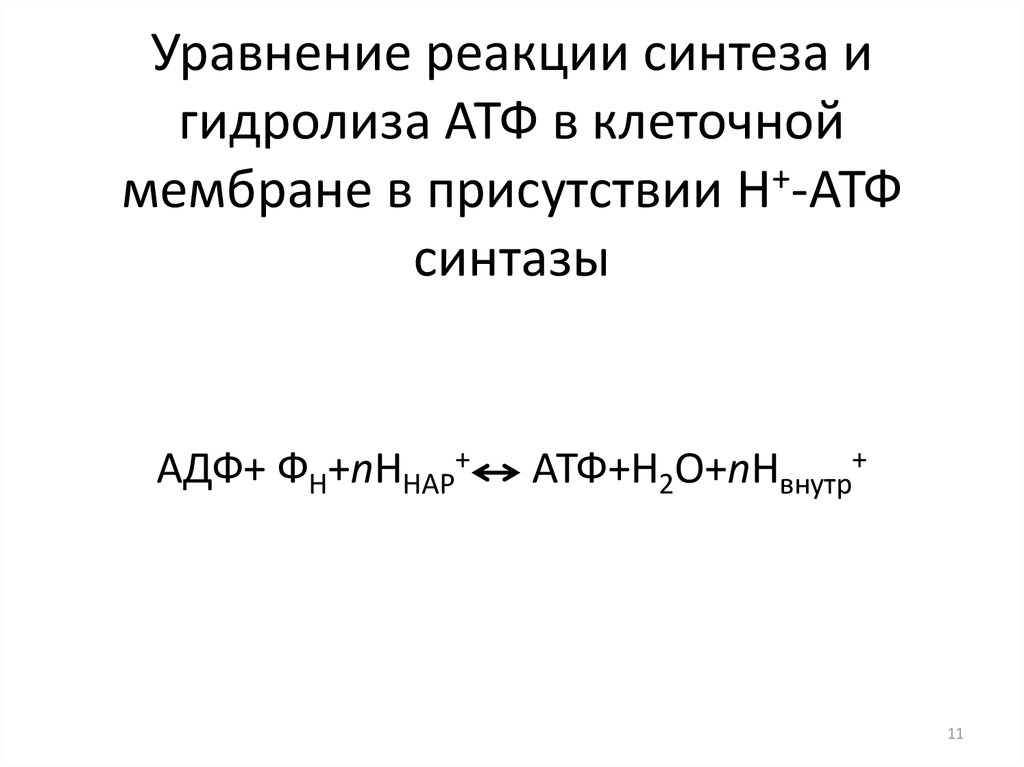 Уравнение синтеза. Реакция синтеза АДФ В АТФ. Синтез АТФ из АДФ реакция. Реакция АТФ синтазы. Механизм образования АТФ уравнение реакции.