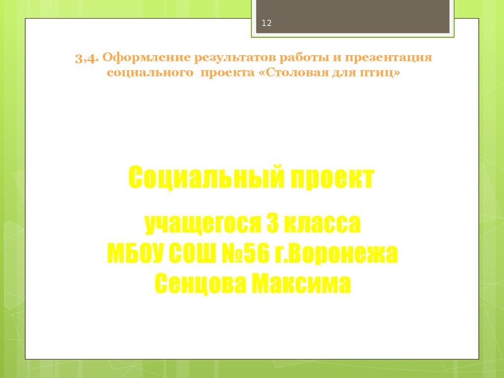 Проект 5 класс готовые работы