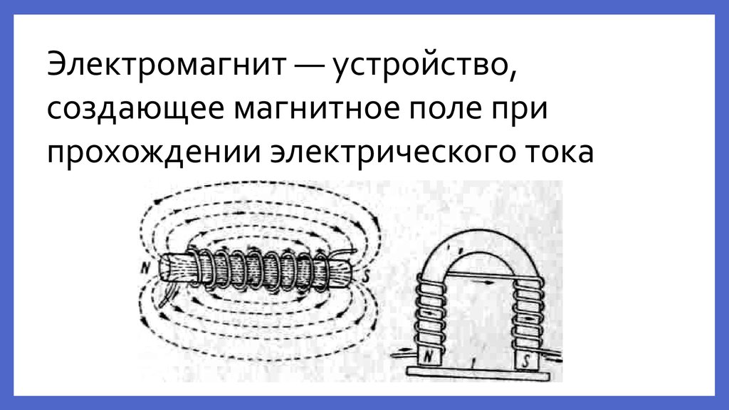 Презентация на тему магнитное поле катушки с током электромагниты и их применение 8 класс физика