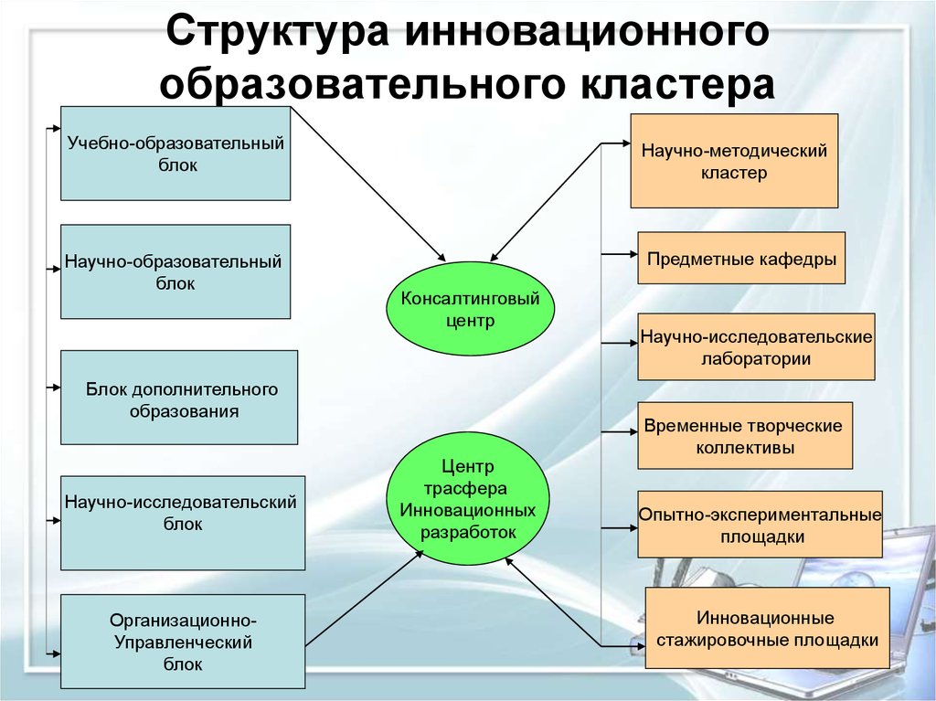 Что такое образовательная организация. Образовательный кластер. Педагогический кластер. Структура образовательного кластера. Кластер педагогический процесс.