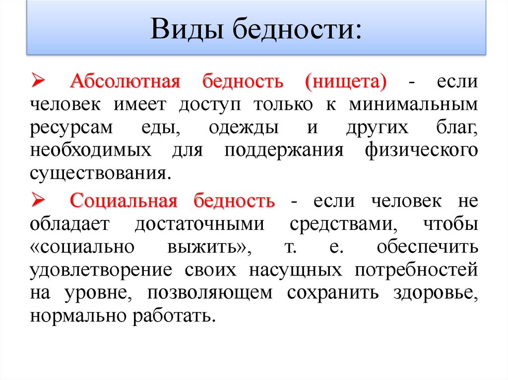 Проблема бедности виды бедности. Виды бедности. Бедность виды бедности. Абсолютная бедность. Понятие бедности в экономике.