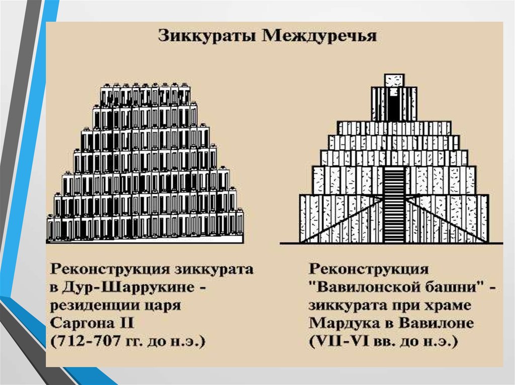 Символика зиккурата эскизный рисунок