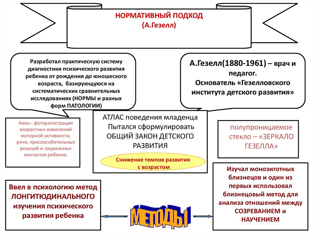 Схема организации исследования гезелла