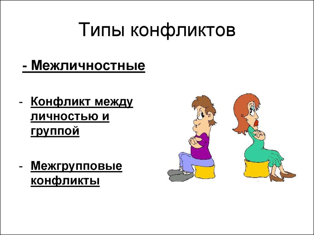 Типы конфликтов