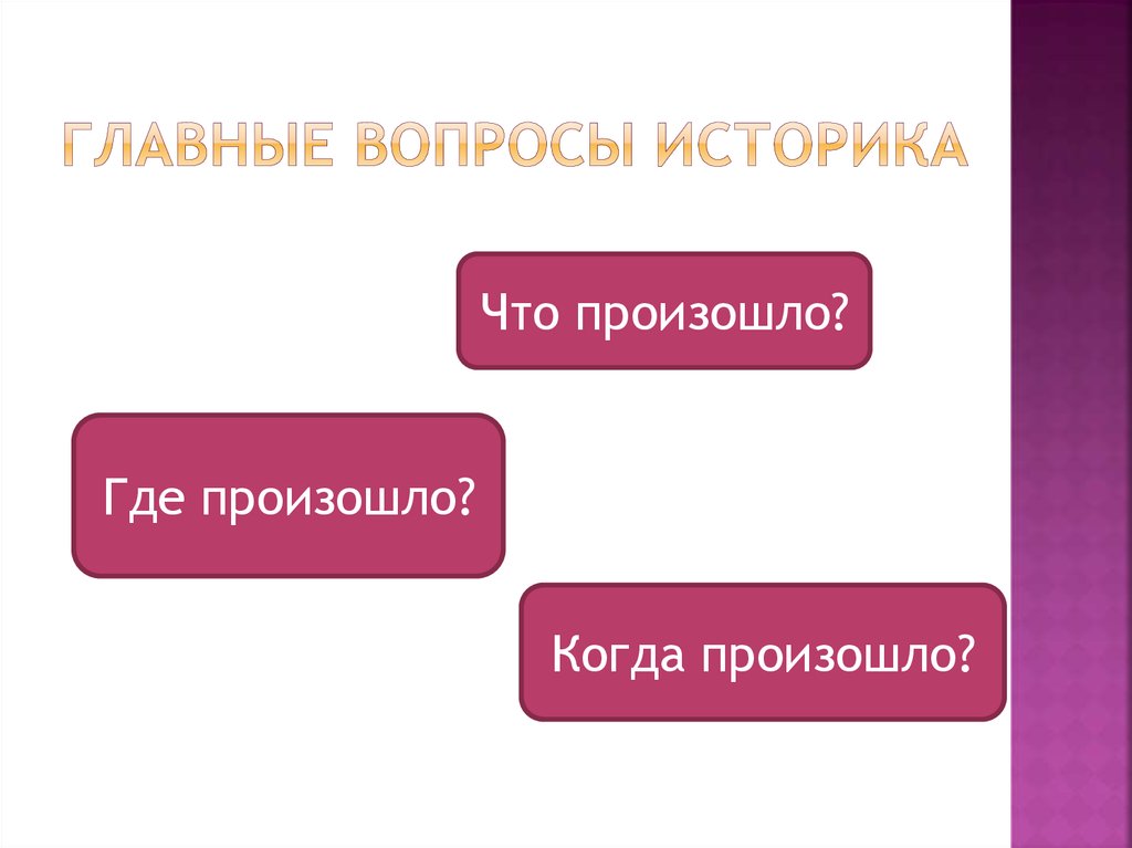 Вопросы историку. Вопросы для историка. Основные вопросы истории что изучает.. Главный вопрос в изучении истории. Главные вопросы историка что произошло где произошло когда произошло.