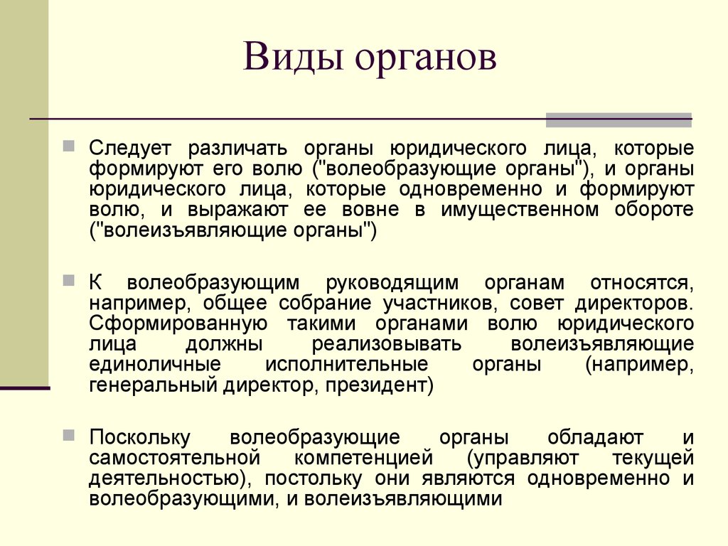 Юридические органы. Виды органов юридического лица. Волеобразующие и волеизъявляющие органы юридического лица. Виды и значение органов юридического лица.. Виды органов.