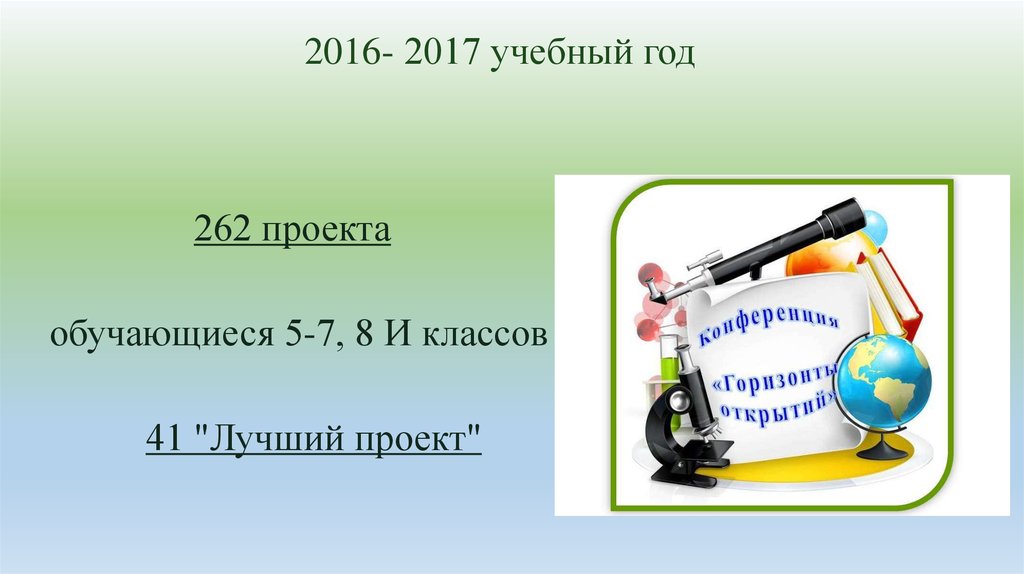 Школьные проекты горизонты открытий