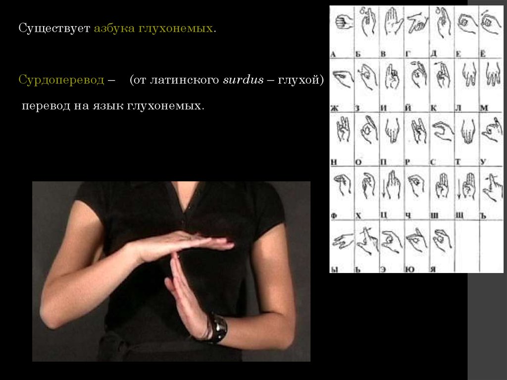 Как показать глухонемому