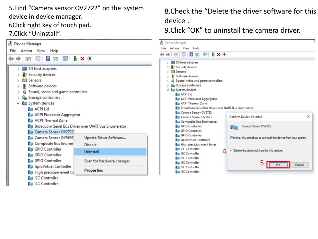 Drivers for camera sensor ov2722 driver windows 10