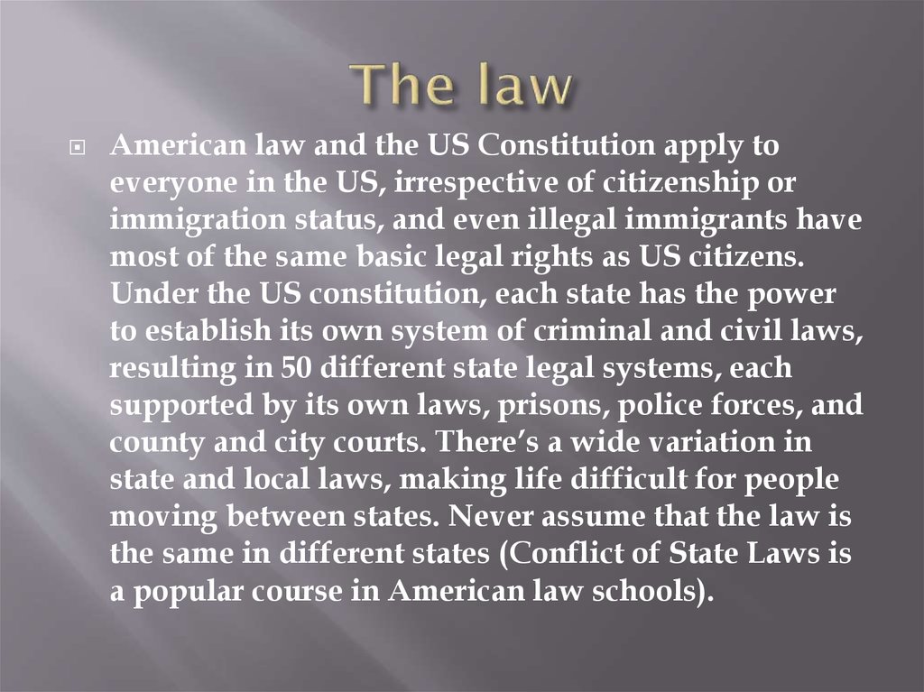 The law
