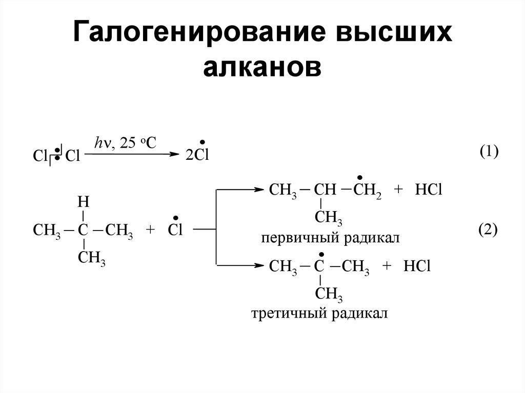 Примеры реакций алканов. Механизм галогенирования пропана. Механизм реакции галогенирования. Реакция галогенирования алканов примеры. Механизм галогенирования алканов.
