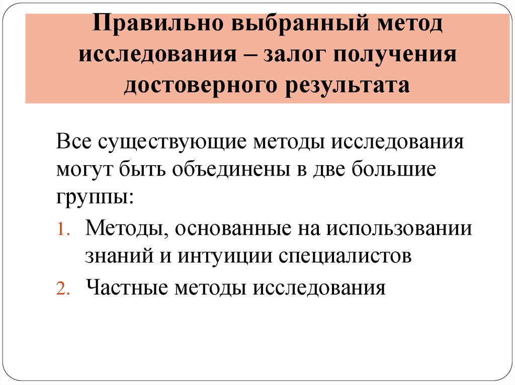 Выберите метод