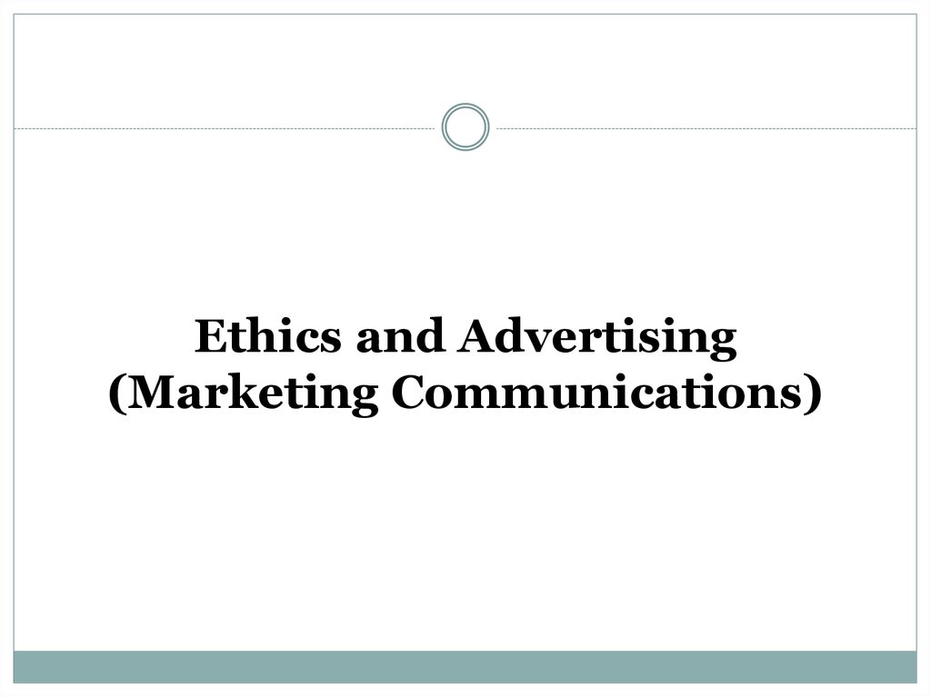 Marketing Communication Ethics