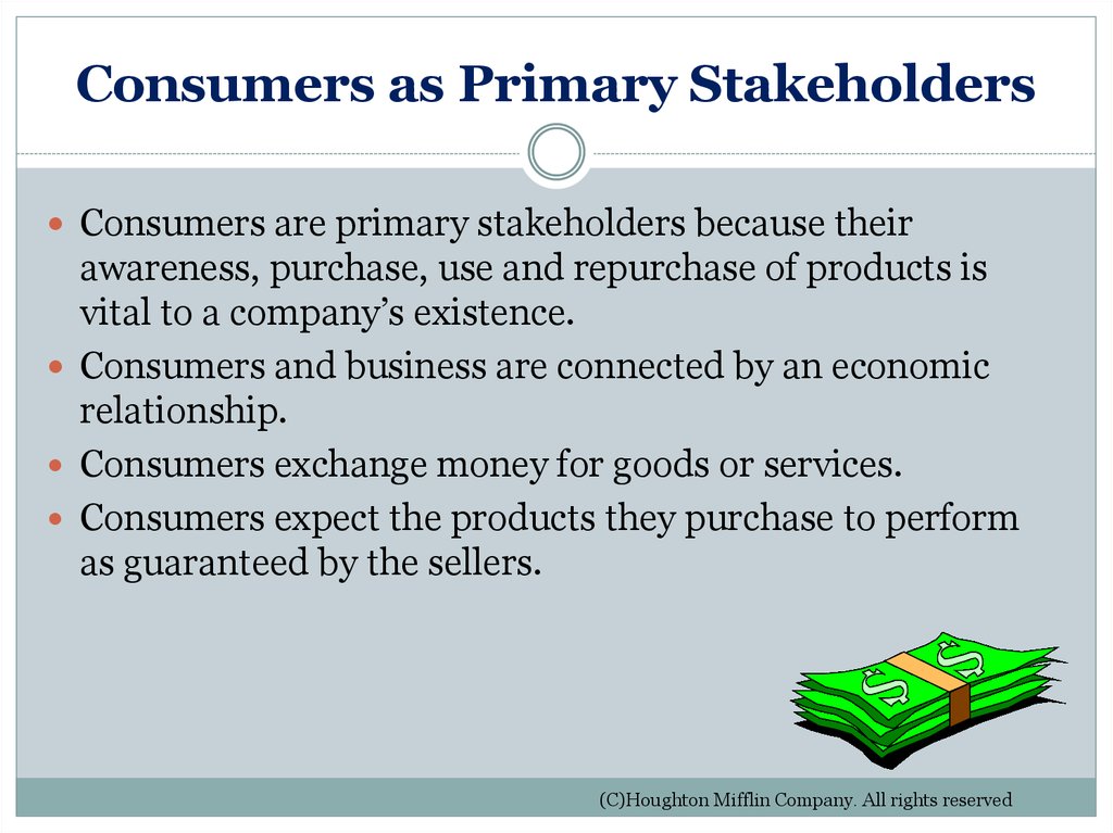 Consumers as Primary Stakeholders