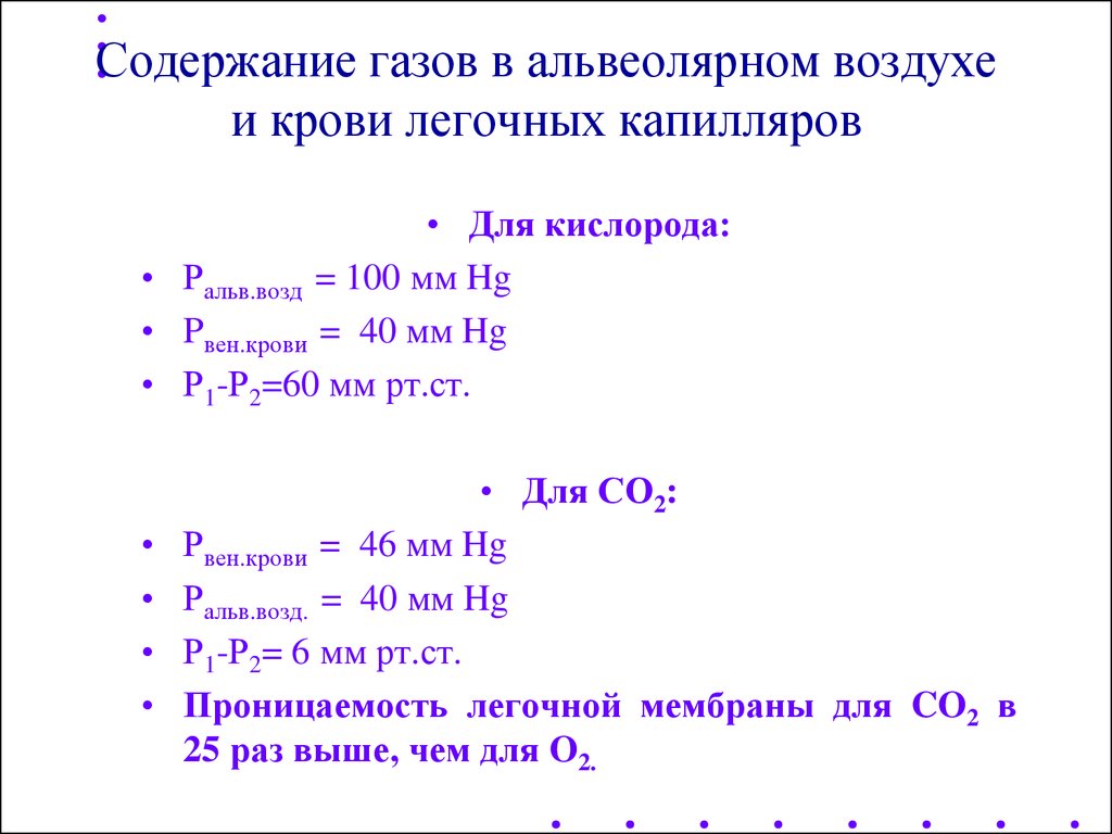 Содержащий газовый. Содержание газов в альвеолярном воздухе. Содержание кислорода в альвеолярном воздухе. Углекислый ГАЗ содержание в крови. Уравнение альвеолярных газов.