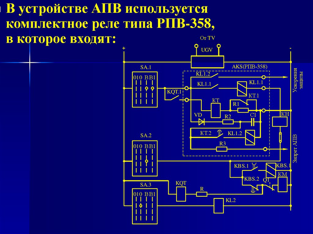 Схема подключения рпв 58