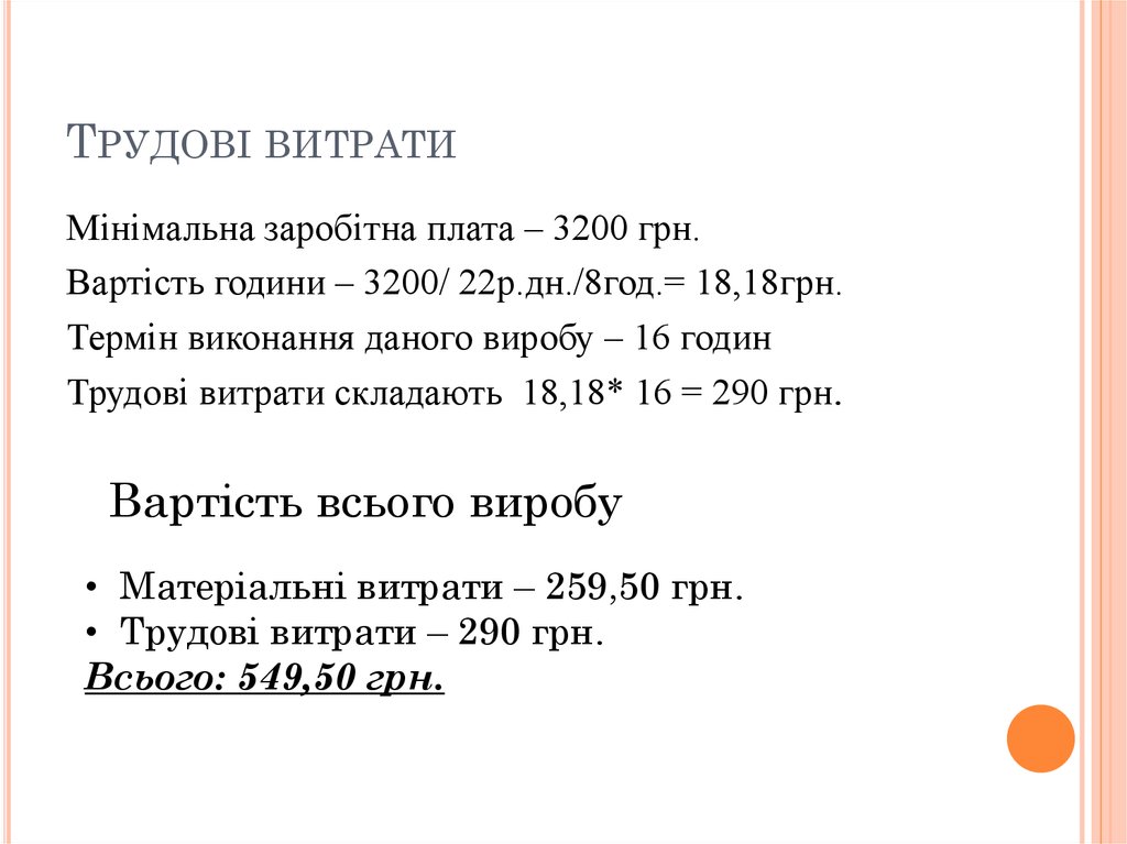 Трудові витрати