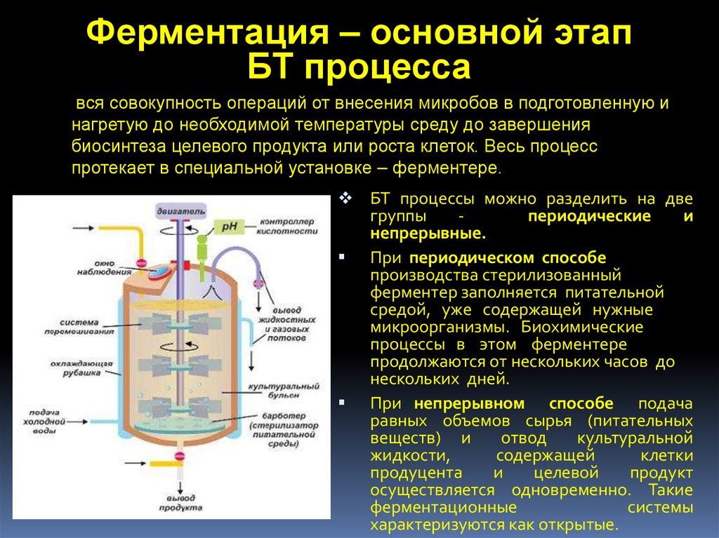 Простейший способ ферментации. Ферментатор микробиологический. Основные процессы ферментации. Ферментер для культивирования микроорганизмов схема. Общая схема ферментера.