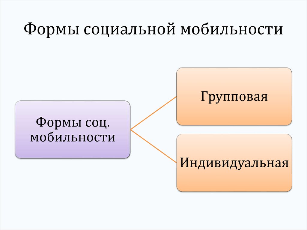 Формы мобильности в обществе