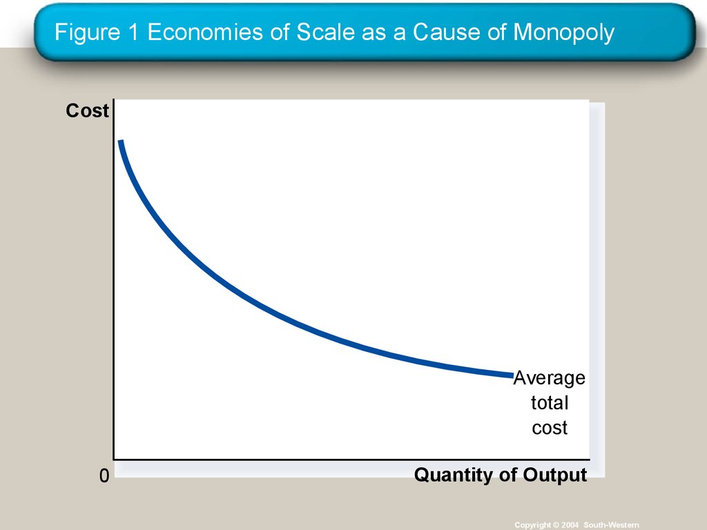 Figure 1 Economies of Scale as a Cause of Monopoly