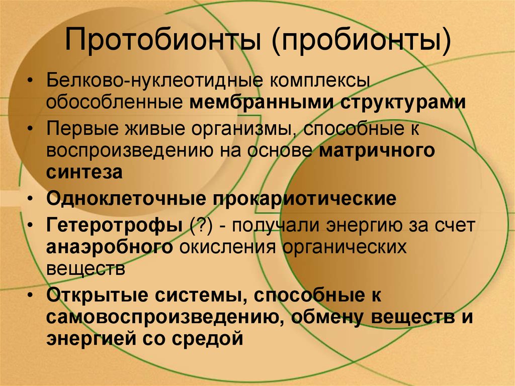 Протобионты. Пробионты это в биологии. Первичные организмы Протобионты. Появление пробионтов.