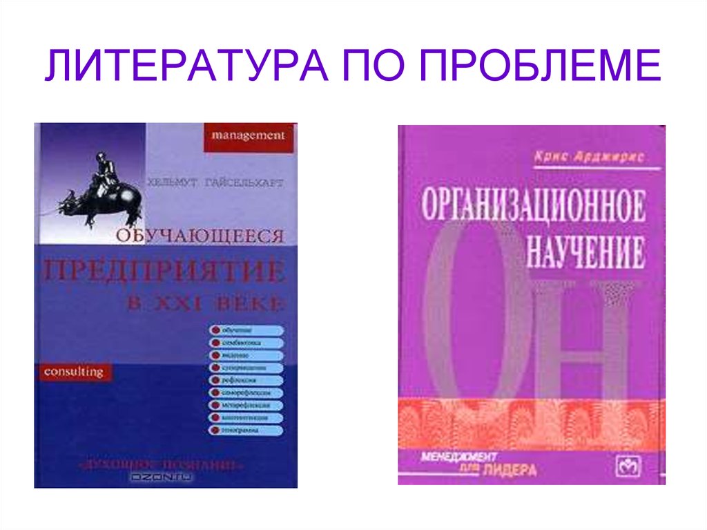 ЛИТЕРАТУРА ПО ПРОБЛЕМЕ