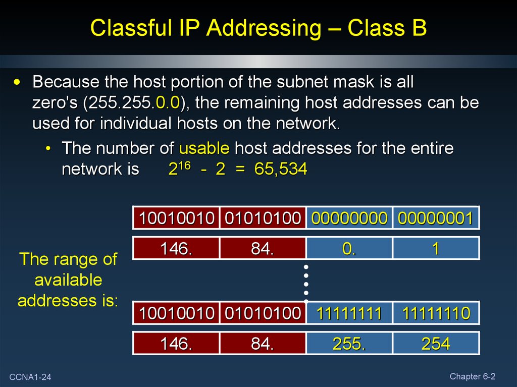 Addressing The Network - IPV4. Part II - Online Presentation