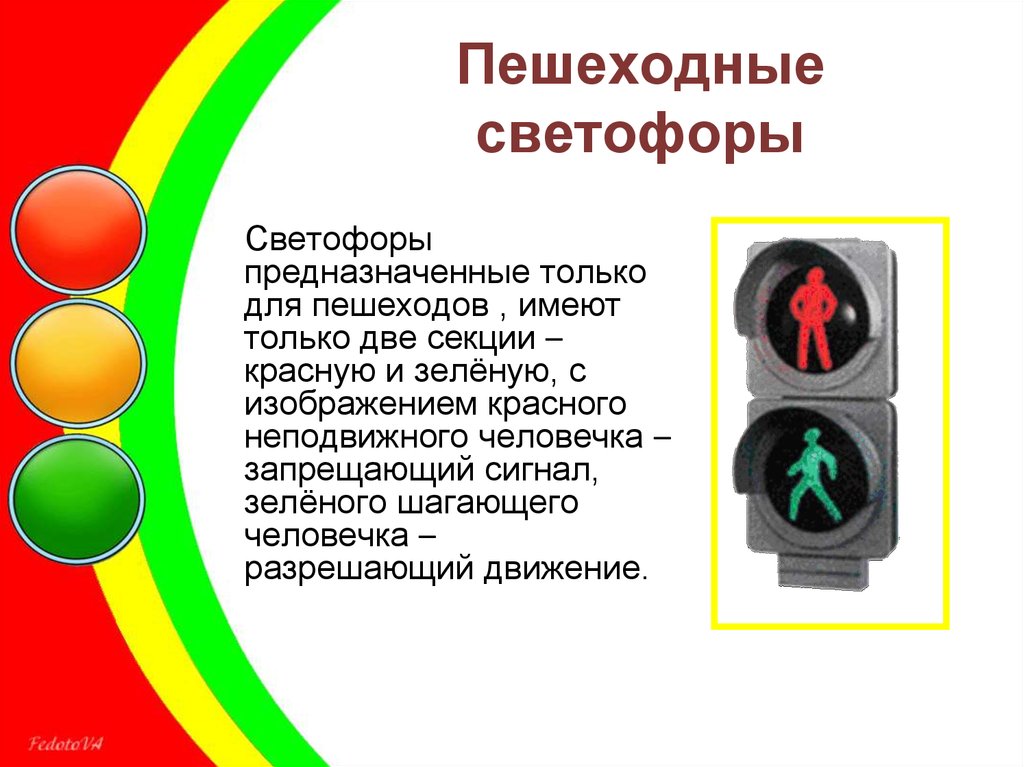 Цвета светофора по порядку картинки для детей