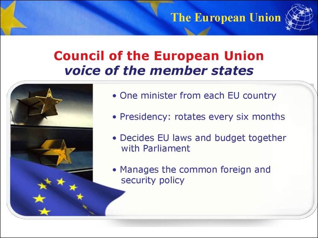 Council of the European Union voice of the member states