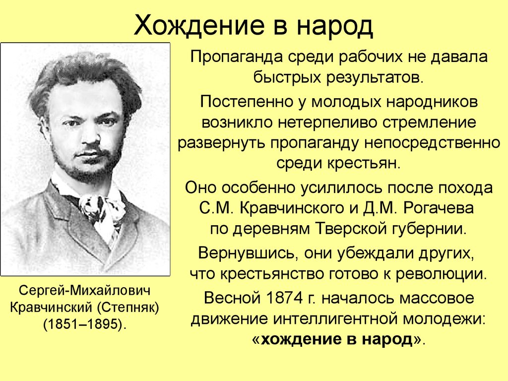 Движение радикально настроенной молодежи в деревню 1870