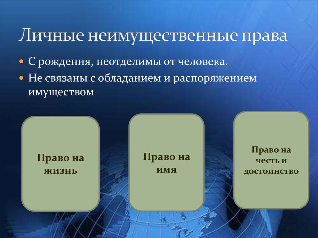 Имущественные и неимущественные какое право. Личные неимущественные права. Личные нетмущественные право. Личные неимущественныуправа. Личные неимущестыенные Арава.