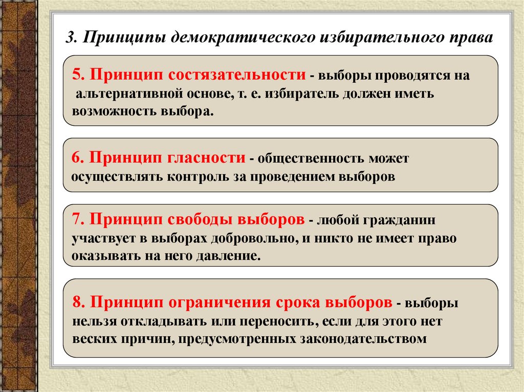 Демократические выборы презентация по обществознанию