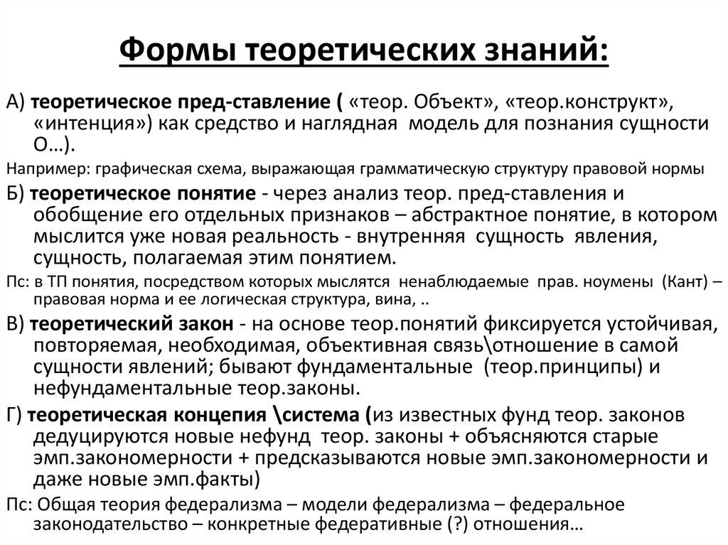 Учение о формах построения научного познания. Формы теоретического Познани. Формы теоретического знания. Формы теории познания. Виды теоретических знаний.