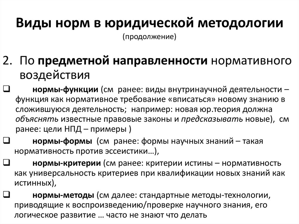 Виды методологического знания