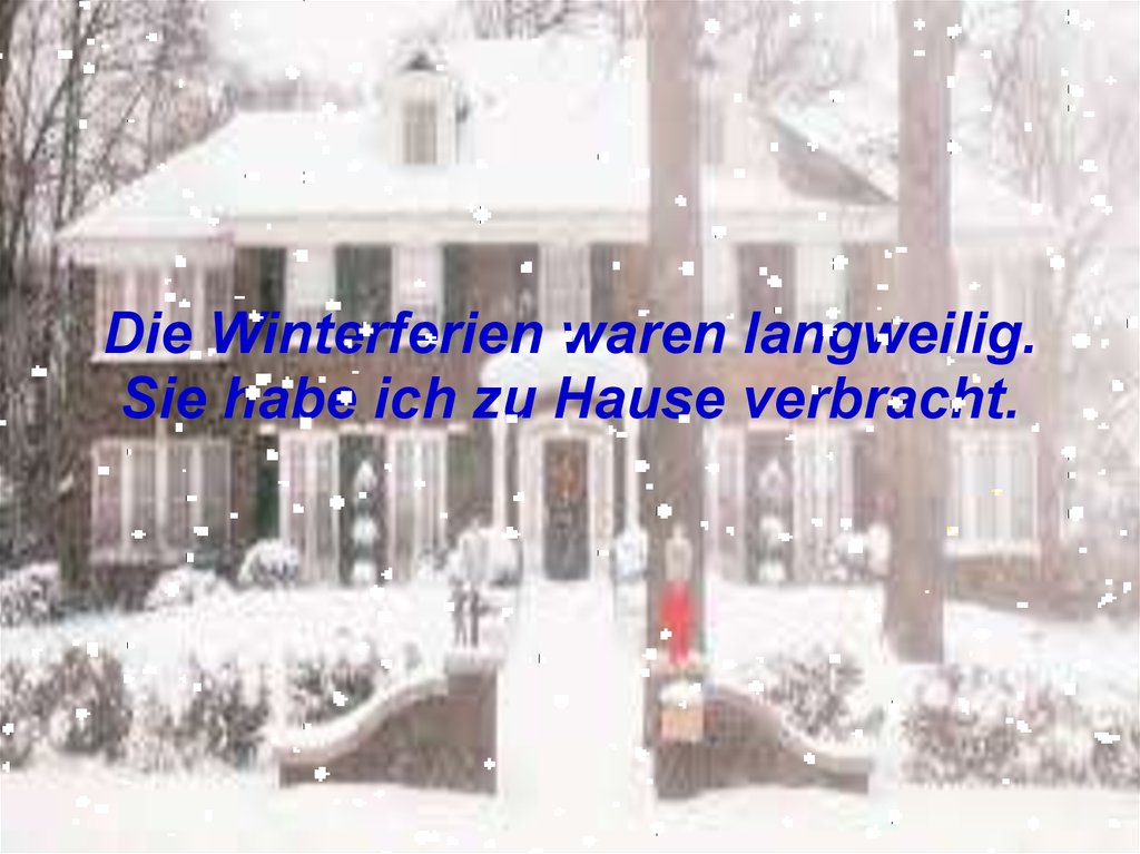 Die Winterferien - online presentation