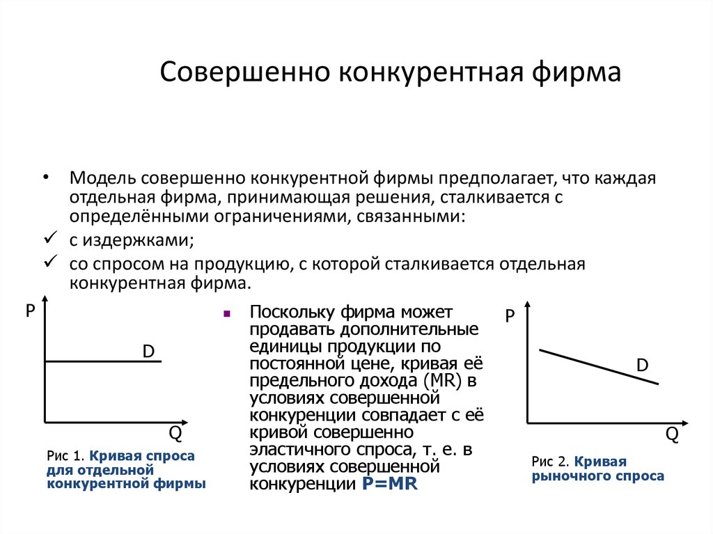 План по теме деятельность фирмы в условиях конкуренции